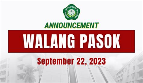 walang pasok announcement today|Official Gazette of the Republic of the Philippines .
